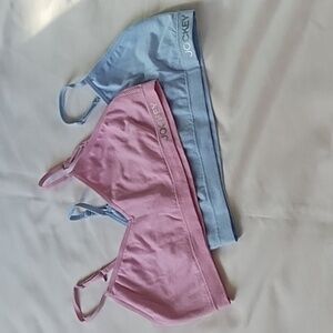 Jockey Kids Pink and Blue Bralette Set SzXL
